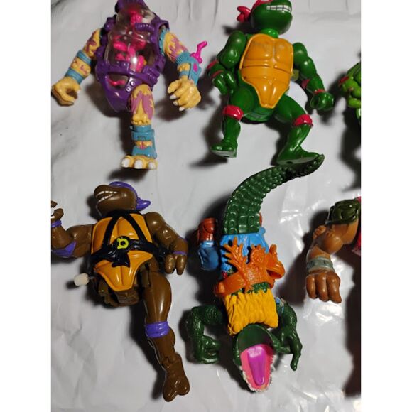 Lot of 8 Vintage Teenage Mutant Ninja Turtles Broken Figures Good For Parts - Picture 4 of 13